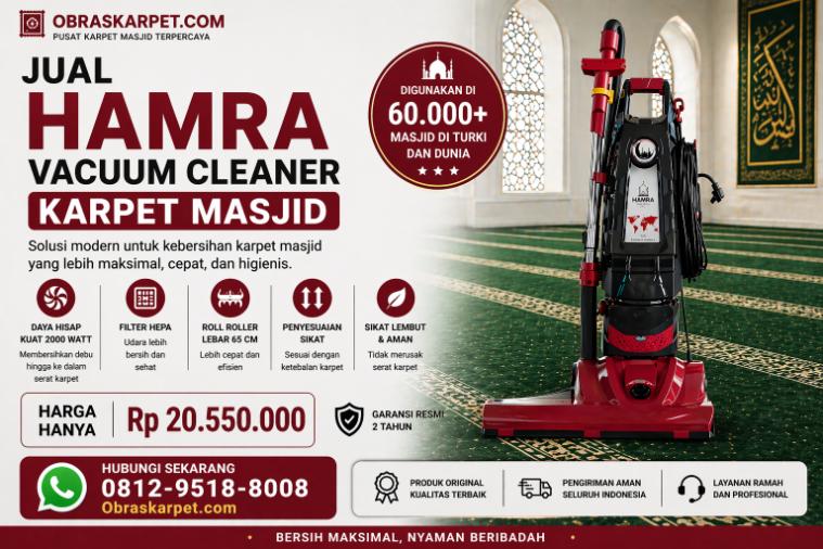 Hamra Vacuum Cleaner Karpet Masjid obras