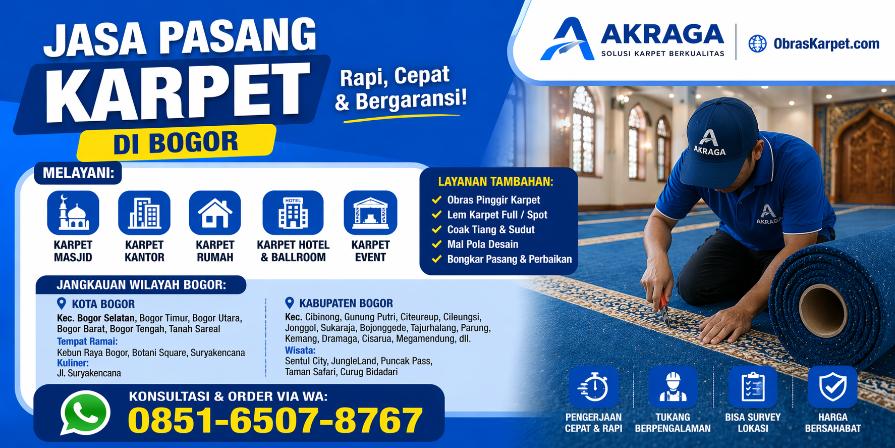 Jasa pasang karpet di Bogor obras
