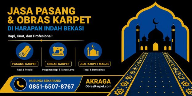 Jasa pasang karpet di Harapan Indah obras