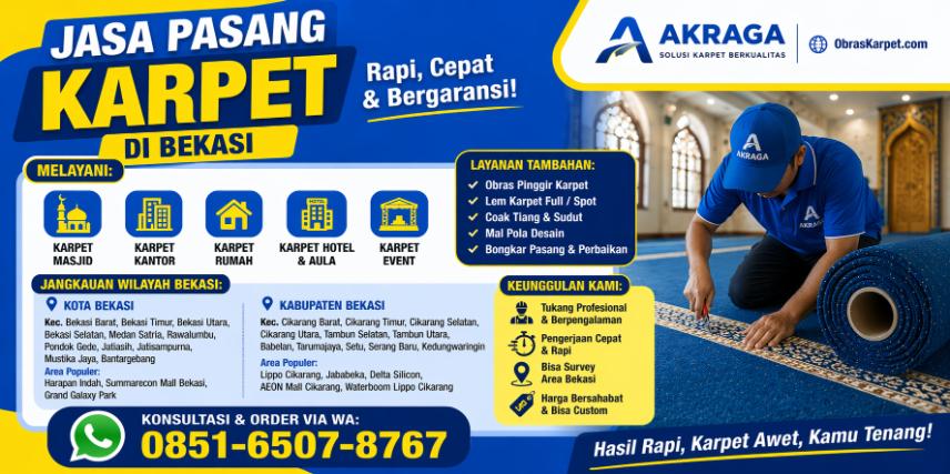 Jasa pasang karpet di bekasi obras