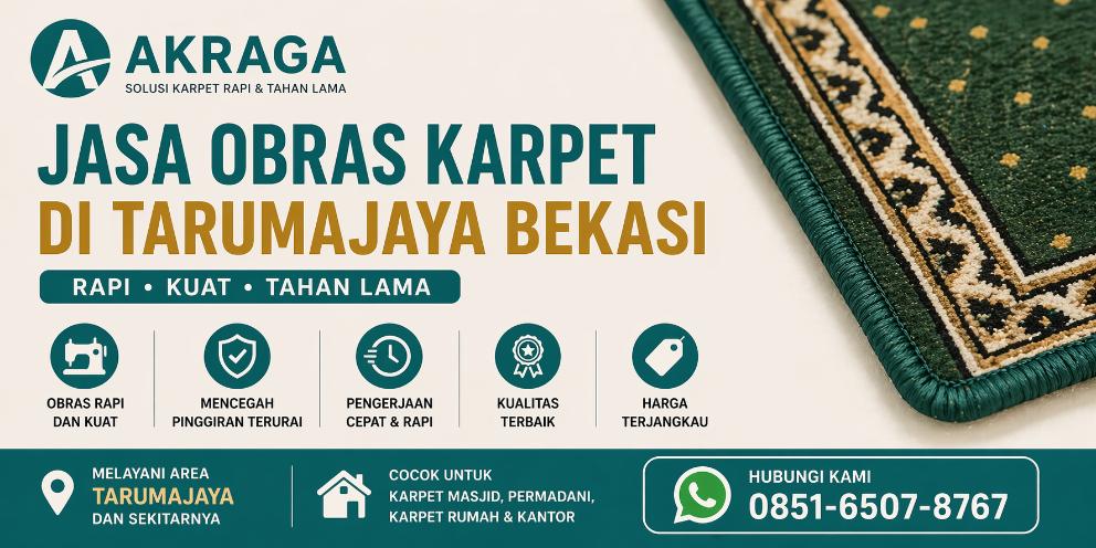 jasa obras karpet di tarumajaya
