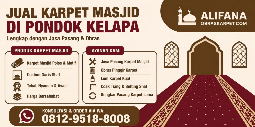 jual karpet masjid di pondok kelapa obras