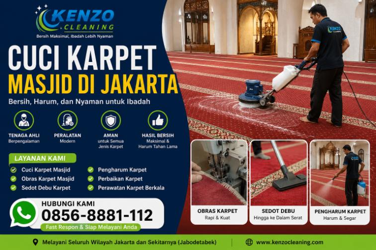 Jasa Cuci Karpet Masjid di Jakarta obras