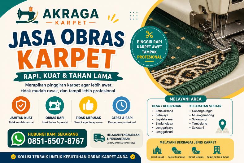 Jasa Obras Karpet di Cabangbungin