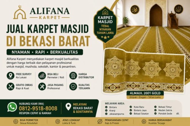 Jual Karpet Masjid Bekasi Barat obras