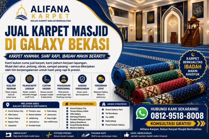 Jual Karpet Masjid Galaxy obras