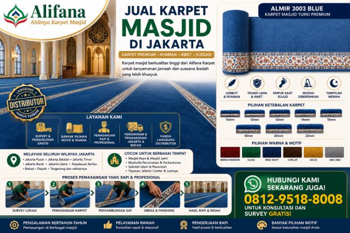 Jual Karpet Masjid Jakarta obras