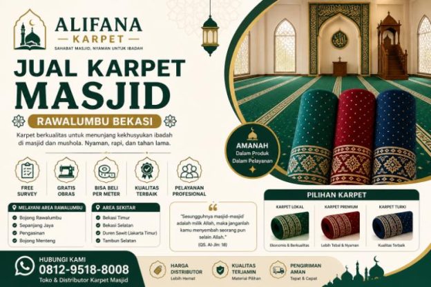 Jual Karpet Masjid Rawalumbu Bekasi obras