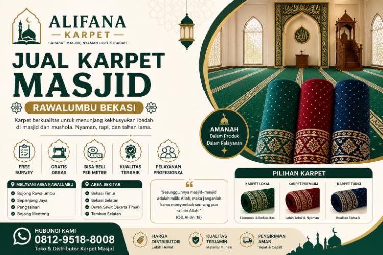 Jual Karpet Masjid Rawalumbu Bekasi obras