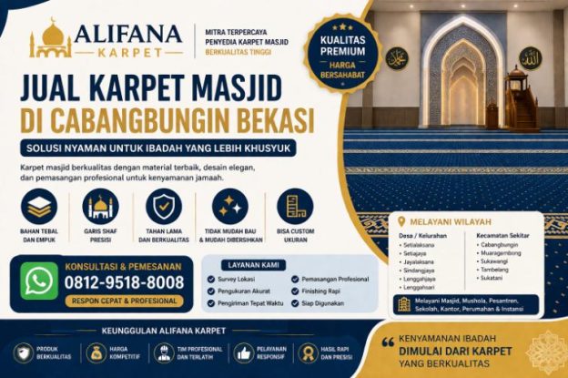 Jual karpet masjid di Cabangbungin obras