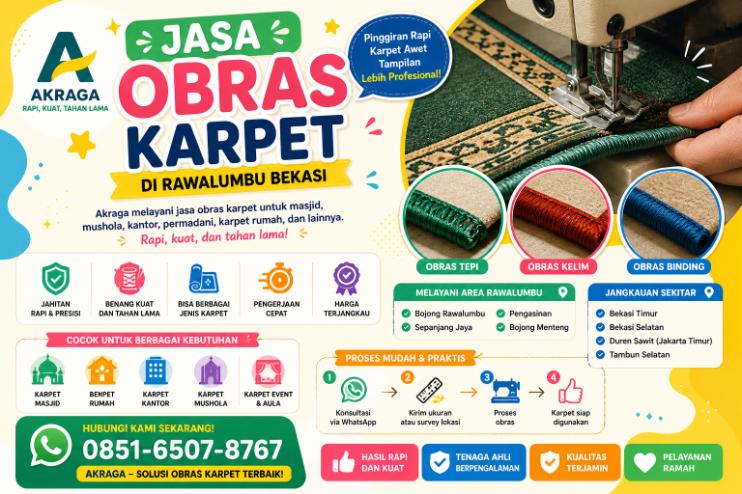 jasa obras karpet di rawalumbu bekasi